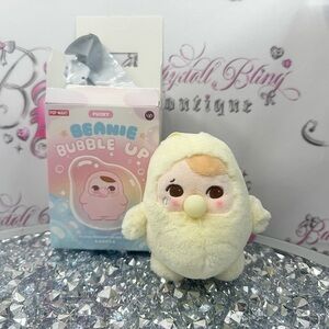 Popmart pucky Beanie Bubble Up Plush yellow bubble blow up cute bag charm toy